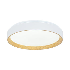 LightFixturesUSA - Scandinavian 5CCT Dimmable LED Round Flush Mount Light - Ceiling Light - White - 