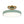LightFixturesUSA - Scandinavian Brass White Round Dimmable LED Semi Flush Light - Ceiling Light - Green (5CCT & Pre - Order) - 
