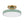 LightFixturesUSA - Scandinavian Brass White Round Dimmable LED Semi Flush Light - Ceiling Light - Green (5CCT & Pre - Order) - 