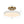 LightFixturesUSA - Scandinavian Brass White Round Dimmable LED Semi Flush Light - Ceiling Light - White - 