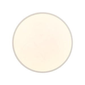 LightFixturesUSA - Scandinavian Brass White Round Dimmable LED Semi Flush Light - Ceiling Light - White - 