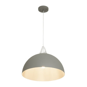 LightFixturesUSA-Scandinavian Colored Wide Metal Dome Kitchen Pendant Light-Pendant Light-Gray-