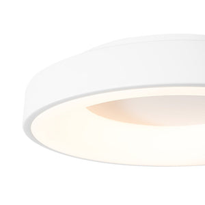 LightFixturesUSA-Scandinavian Dimmable LED Round Halo Flush Mount Light-Ceiling Light-White-