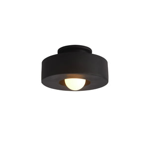 LightFixturesUSA - Scandinavian Minimalist Red Velvet Round Single Ceiling Light - Ceiling Light - Red (Pre - Order) - 