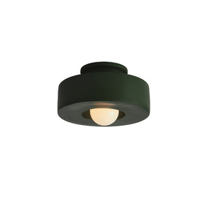 LightFixturesUSA - Scandinavian Minimalist Red Velvet Round Single Ceiling Light - Ceiling Light - Red (Pre - Order) - 