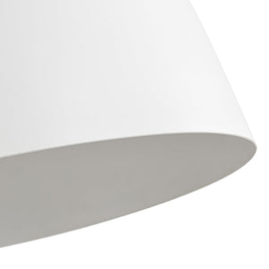 LightFixturesUSA - Scandinavian Oversized Iron White Bell Dome Pendant Light - Chandelier - White - 