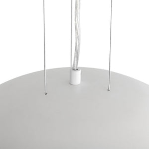 LightFixturesUSA - Scandinavian Oversized Iron White Bell Dome Pendant Light - Chandelier - White - 