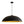 LightFixturesUSA - Scandinavian Retro Oversized Black Gold Flat Dome Metal Pendant - Chandelier - Black+Gold - 
