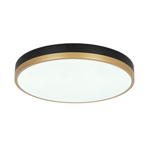 LightFixturesUSA - Scandinavian Round Dimmable LED Ceiling Light DIP Switch - Ceiling Light - White+Gold - 