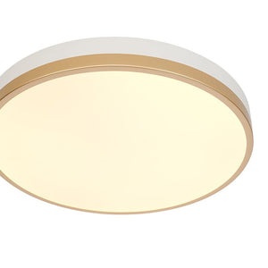 LightFixturesUSA - Scandinavian Round Dimmable LED Ceiling Light DIP Switch - Ceiling Light - White+Gold - 