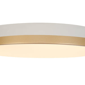 LightFixturesUSA - Scandinavian Round Dimmable LED Ceiling Light DIP Switch - Ceiling Light - White+Gold - 