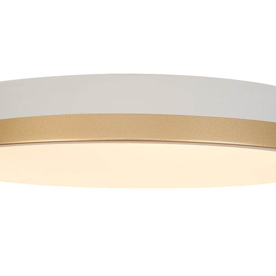 LightFixturesUSA - Scandinavian Round Dimmable LED Ceiling Light DIP Switch - Ceiling Light - White+Gold - 