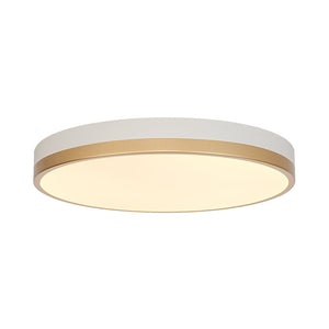 LightFixturesUSA - Scandinavian Round Dimmable LED Ceiling Light DIP Switch - Ceiling Light - White+Gold - 