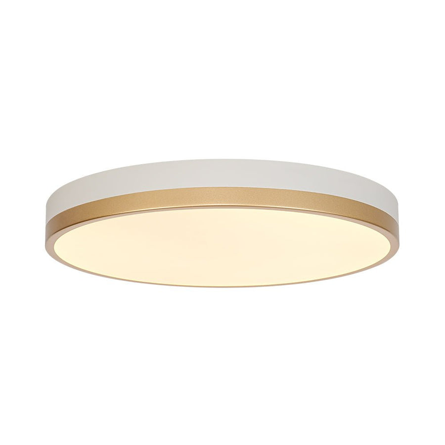 LightFixturesUSA - Scandinavian Round Dimmable LED Ceiling Light DIP Switch - Ceiling Light - White+Gold - 
