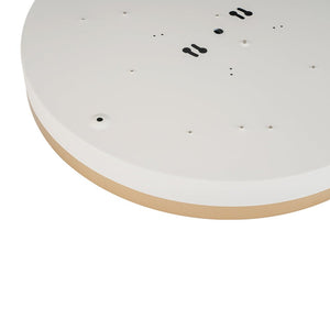 LightFixturesUSA - Scandinavian Round Dimmable LED Ceiling Light DIP Switch - Ceiling Light - White+Gold - 