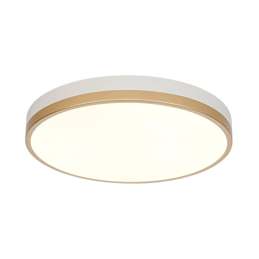 LightFixturesUSA - Scandinavian Round Dimmable LED Ceiling Light DIP Switch - Ceiling Light - White+Gold - 