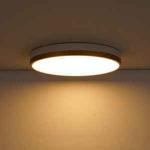 LightFixturesUSA - Scandinavian Round Dimmable LED Ceiling Light DIP Switch - Ceiling Light - White+Gold - 