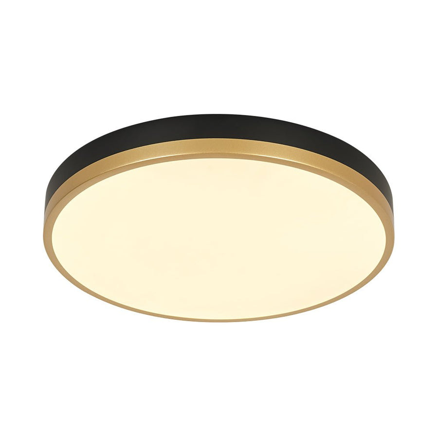 LightFixturesUSA - Scandinavian Round Dimmable LED Ceiling Light DIP Switch - Ceiling Light - White+Gold - 