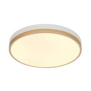 LightFixturesUSA - Scandinavian Round Dimmable LED Ceiling Light DIP Switch - Ceiling Light - White+Gold - 
