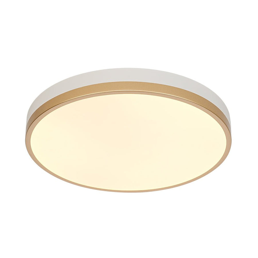 LightFixturesUSA - Scandinavian Round Dimmable LED Ceiling Light DIP Switch - Ceiling Light - White+Gold - 
