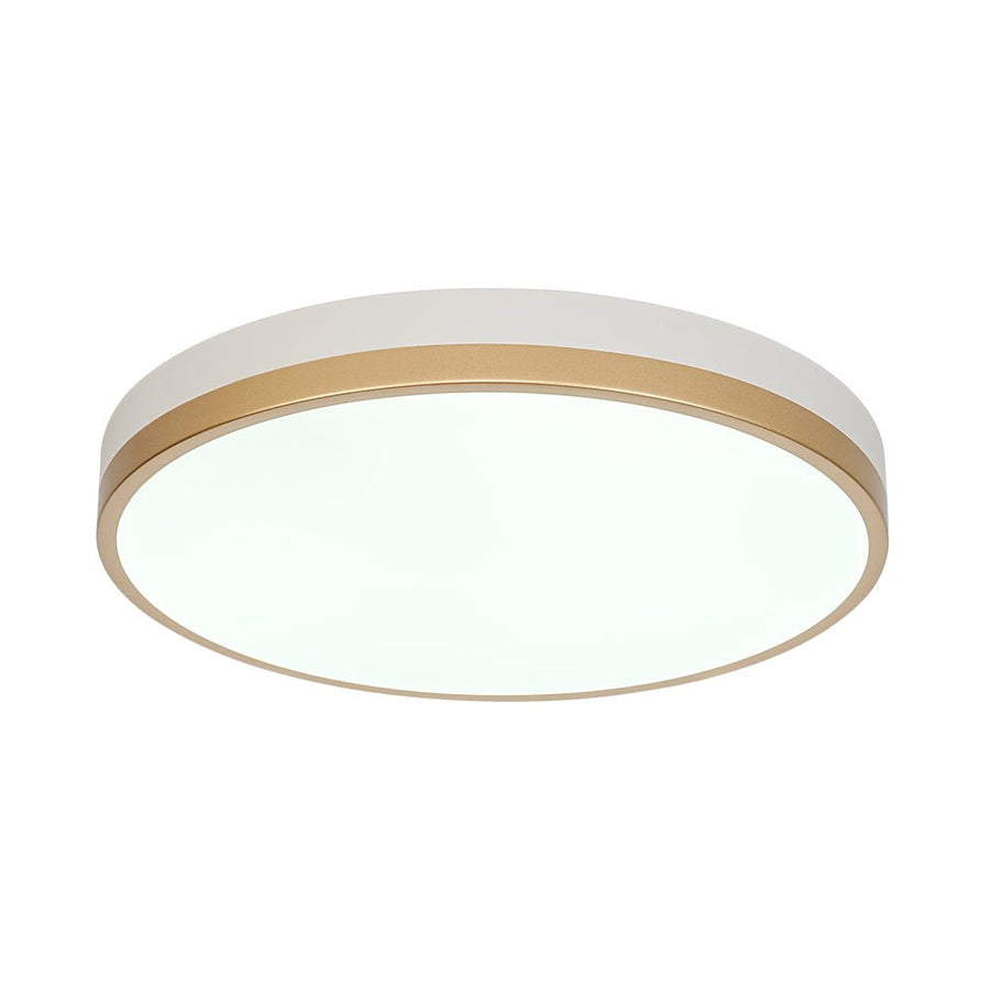 LightFixturesUSA - Scandinavian Round Dimmable LED Ceiling Light DIP Switch - Ceiling Light - White+Gold - 