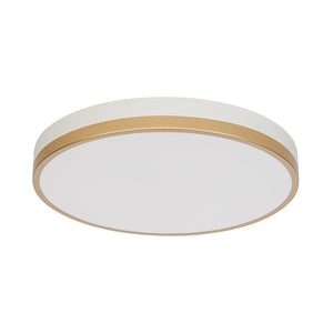 LightFixturesUSA - Scandinavian Round Dimmable LED Ceiling Light DIP Switch - Ceiling Light - White+Gold - 