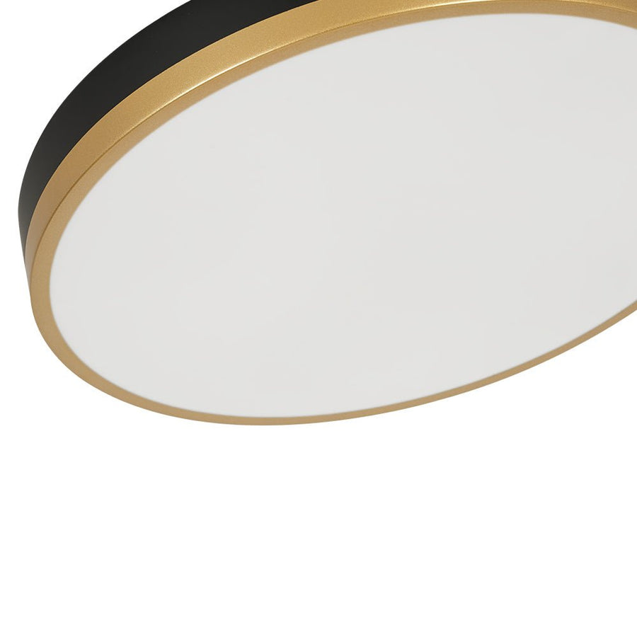 LightFixturesUSA - Scandinavian Round Dimmable LED Ceiling Light DIP Switch - Ceiling Light - White+Gold - 
