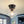 LightFixturesUSA - Schoolhouse 1 - light Round Clear Glass Shade Semi Flush Mount - Ceiling Light - Black - 