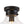 LightFixturesUSA - Schoolhouse 1 - light Round Clear Glass Shade Semi Flush Mount - Ceiling Light - Black - 