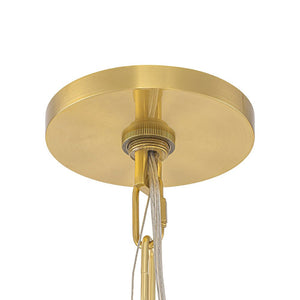LightFixturesUSA - Sculptural Bloom 1 - Light Brass Capiz Shell Glass Pendant - Pendant Light - 2 Packs (Pre - Order & 2 - 4 Weeks) - 