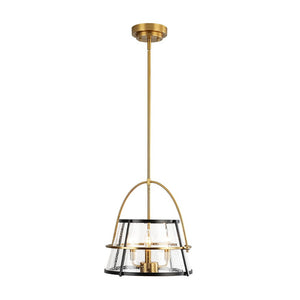 LightFixturesUSA - Seeded Glass Drum Semi Flush Mount / Pendant Light - Ceiling Light - 14 in - 