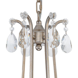 LightFixturesUSA - Shabby Chic 6 - Light Crystal Empire Candle Chandelier - Chandelier - 27.6 in. - 