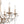 Load image into Gallery viewer, LightFixturesUSA - Shabby Chic 6 - Light Crystal Empire Candle Chandelier - Chandelier - 27.6 in. - 
