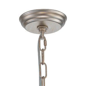 LightFixturesUSA - Shabby Chic 6 - Light Crystal Empire Candle Chandelier - Chandelier - 27.6 in. - 