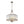 LightFixturesUSA - Shabby Chic Antique Silver Crystal Cage Pendant Light - Chandelier - 21.7 in. - 
