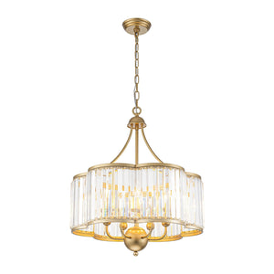LightFixturesUSA-Shabby Chic Antique Silver Crystal Cage Pendant Light-Chandelier-Gold-