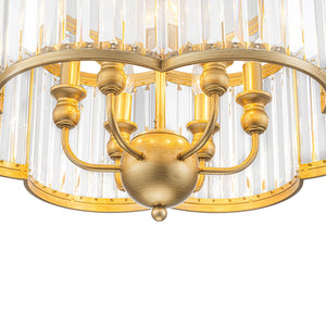 LightFixturesUSA-Shabby Chic Antique Silver Crystal Cage Pendant Light-Chandelier-Gold-