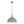LightFixturesUSA - Shabby Chic Distressed Gilded Patina Teal Dome Pendant Light - Pendant Light - 15.7 in - 