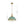 LightFixturesUSA - Shabby Chic Distressed Gilded Patina Teal Dome Pendant Light - Pendant Light - 15.7 in - 