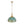 LightFixturesUSA - Shabby Chic Distressed Gilded Patina Teal Dome Pendant Light - Pendant Light - 15.7 in - 