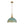 LightFixturesUSA - Shabby Chic Distressed Gilded Patina Teal Dome Pendant Light - Pendant Light - 15.7 in - 