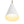 LightFixturesUSA - Shaker 1 - Light Brass White Iron Conical Kitchen Pendant - Pendant Light - 2 Packs - 