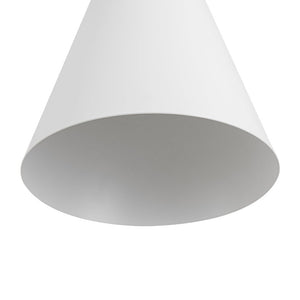 LightFixturesUSA - Shaker 1 - Light Brass White Iron Conical Kitchen Pendant - Pendant Light - 2 Packs - 