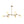 LightFixturesUSA - Shine Opal Glass Globe Linear Branch Island Chandelier - Chandelier - Brass - 