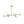 LightFixturesUSA - Shine Opal Glass Globe Linear Branch Island Chandelier - Chandelier - Brass - 