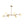 LightFixturesUSA - Shine Opal Glass Globe Linear Branch Island Chandelier - Chandelier - Brass - 