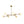 LightFixturesUSA - Shine Opal Glass Globe Linear Branch Island Chandelier - Chandelier - Brass - 