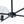 LightFixturesUSA - Simple 4 - light Clear Glass Globe Round Sputnik Chandelier - Chandelier - Black - 