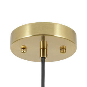 LightFixturesUSA - Simple Brass 1 - Light Metal Flat Conical Kitchen Pendant - Pendant Light - 11 in - 