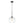LightFixturesUSA - Simple Mid - Century 1 - Light Clear Glass Globe Pendant Light - Pendant Light - Black - 